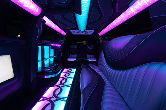 customized limo interior
