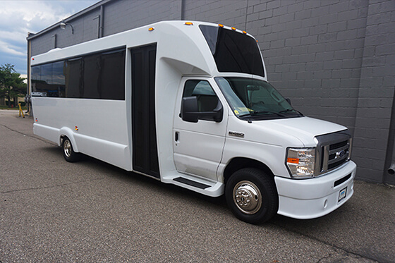 raleigh limo bus exterior