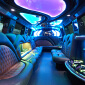 neon limo interior